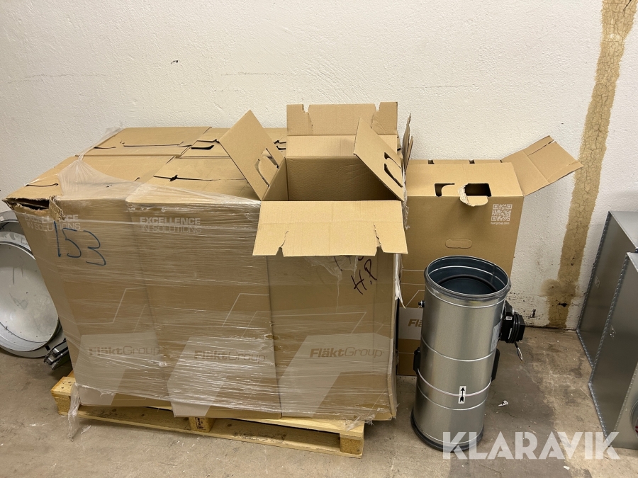 Diverse ventilationsdelar