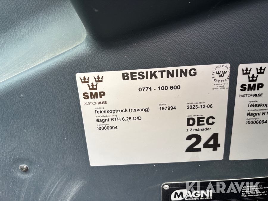 Teleskoplastare Magni RTH 6.25-D/D