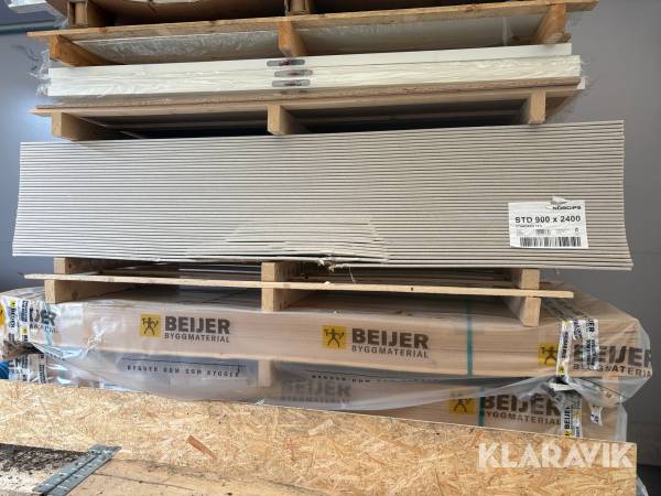 Gipsskivor Norgips 900x2400mm 40st