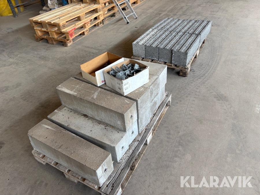 Lecablock och betongplint