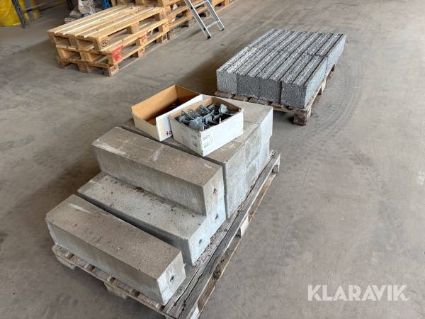 Lecablock och betongplint
