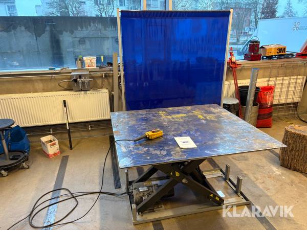 Hydrauliskt svetsbord & sventsgardin Silverstone HW1001