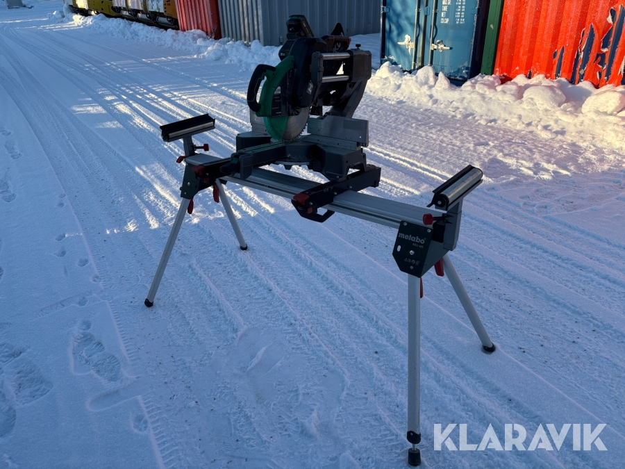 Kap- och gersåg Hikoki C 3612DRA batteridriven med sågbord
