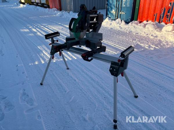 Kap- och gersåg Hikoki C 3612DRA batteridriven med sågbord