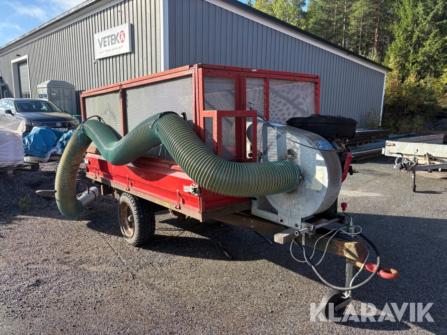 Lövsug högtippande Asarums Maskin SUG 100M-16