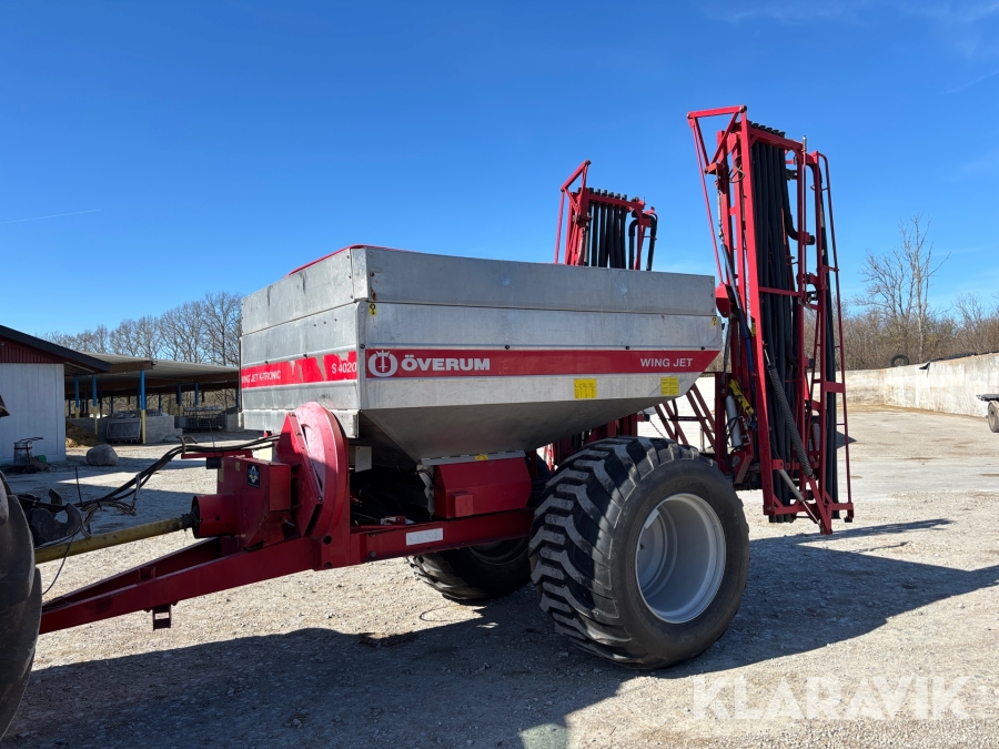 Gödningsspridare Överum Wing Jet K-Tronic 4020
