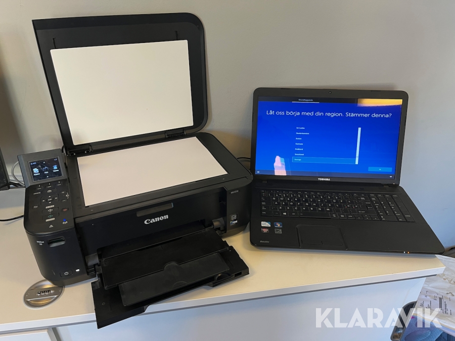 Laptop och multiskrivare Toshiba/Canon