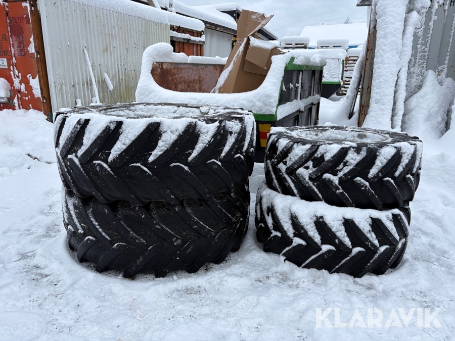 Lantbruksdäck Michelin 600/60R38 & 480/60R28 4st