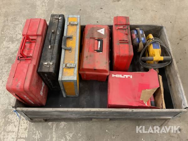 Pall med handverktyg Hilti/DeWalt/Leica/Metabo/Kango