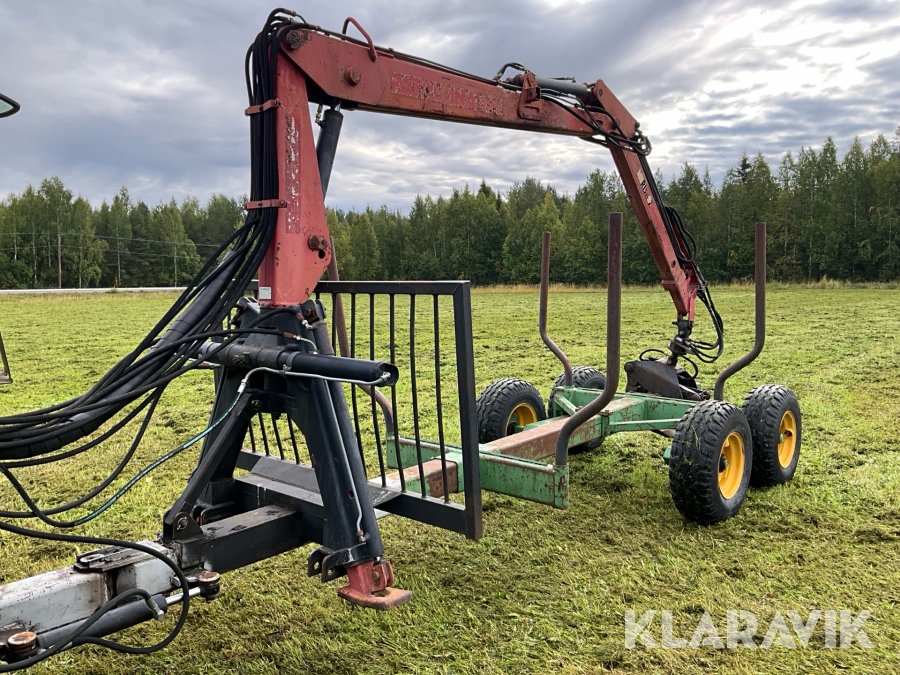 Timmervagn Pellonpaja BV7SKB med kran