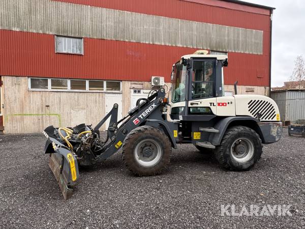 Hjullastare Terex TL 100 med redskap