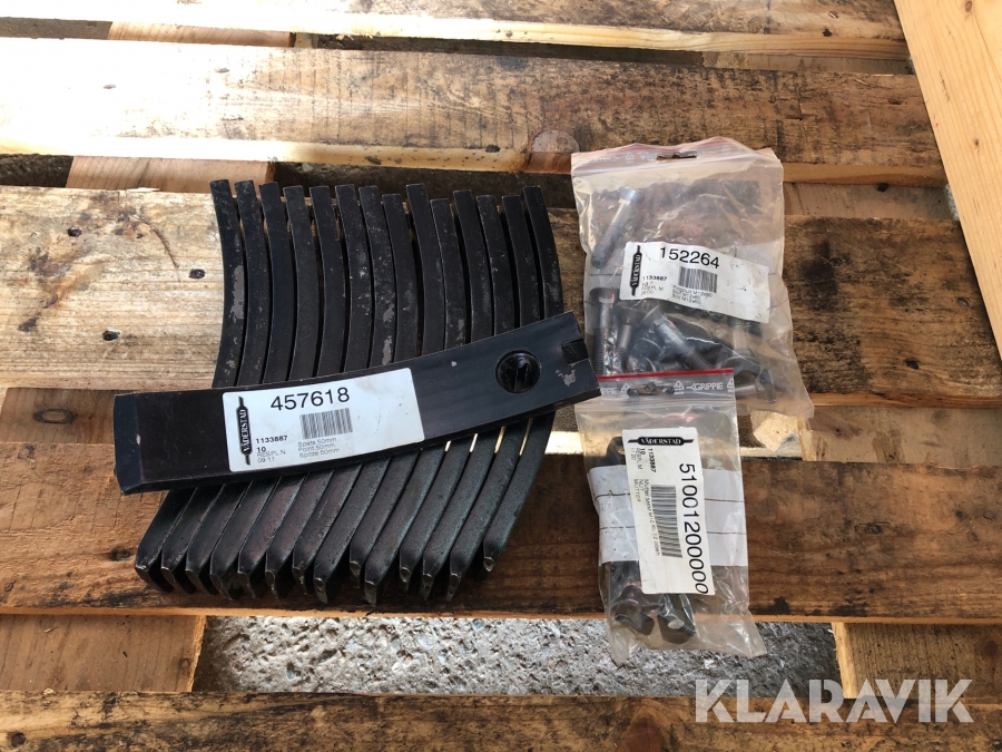 Spetsar till kulltivator Väderstad CS 15st ink bult & mutter