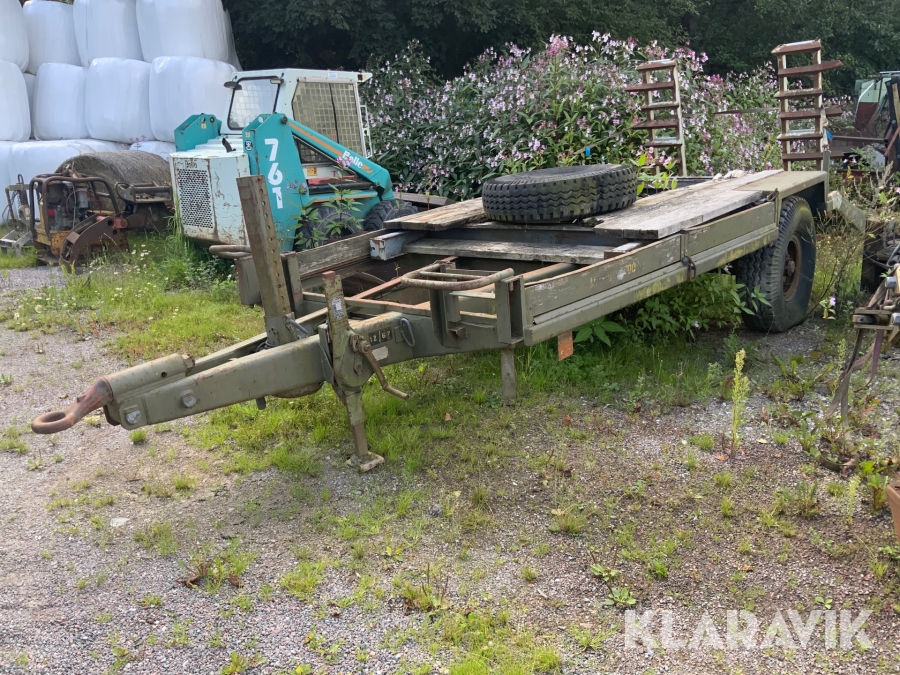 Maskinsläp Försvaret 2,7ton lastvikt