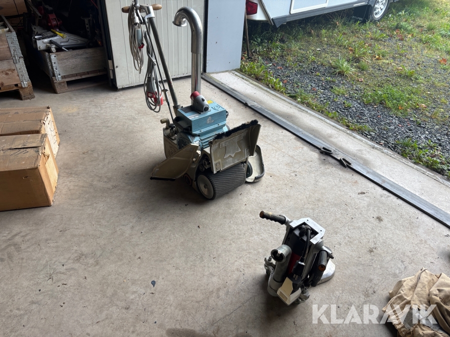 Golvslipmaskin Örebro GMU 250 med extra sandpapper. 220v / 380v. Med en Kantslip