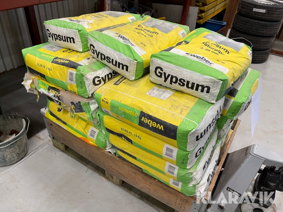 Gipsbruk Weber Gypsum naturgips 27 säckar