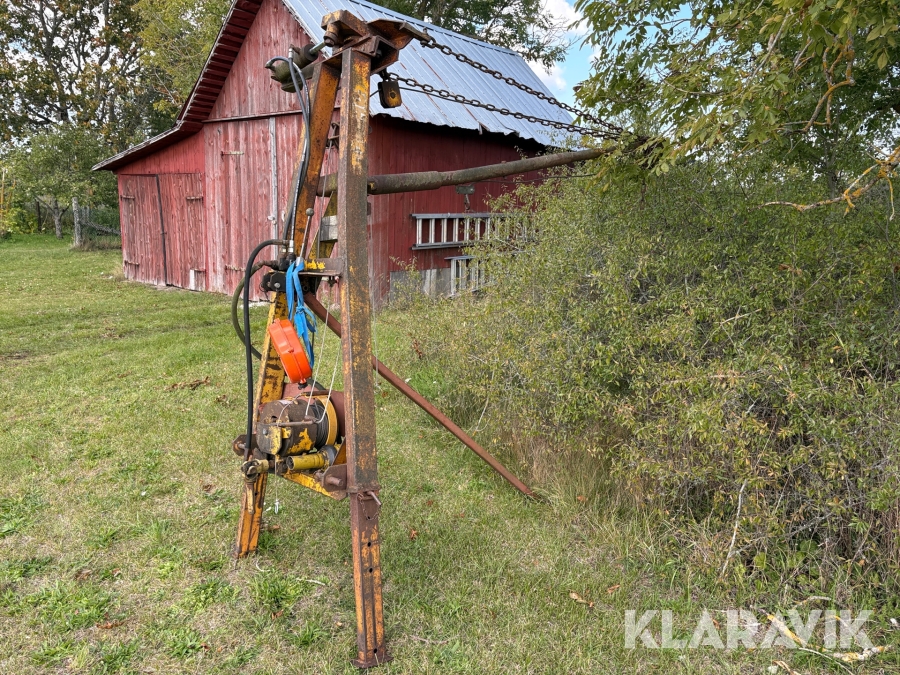Vajerkran Star med hydraulisk sväng & skogskompis