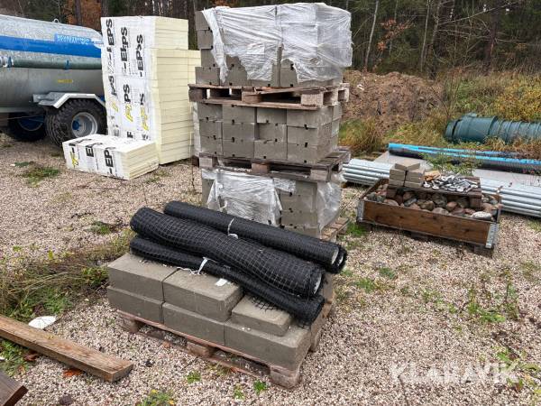 Stödmur Stenbolaget Waxholm 420x265x140mm Naturgrå 4 pallar ca 4,2m2