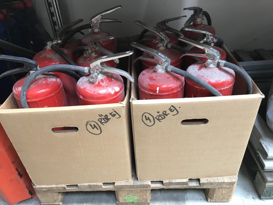 Paket med brandsläckare