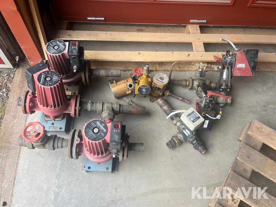 Vattenpumpar och shuntmotorer Grundfos Och Esbe