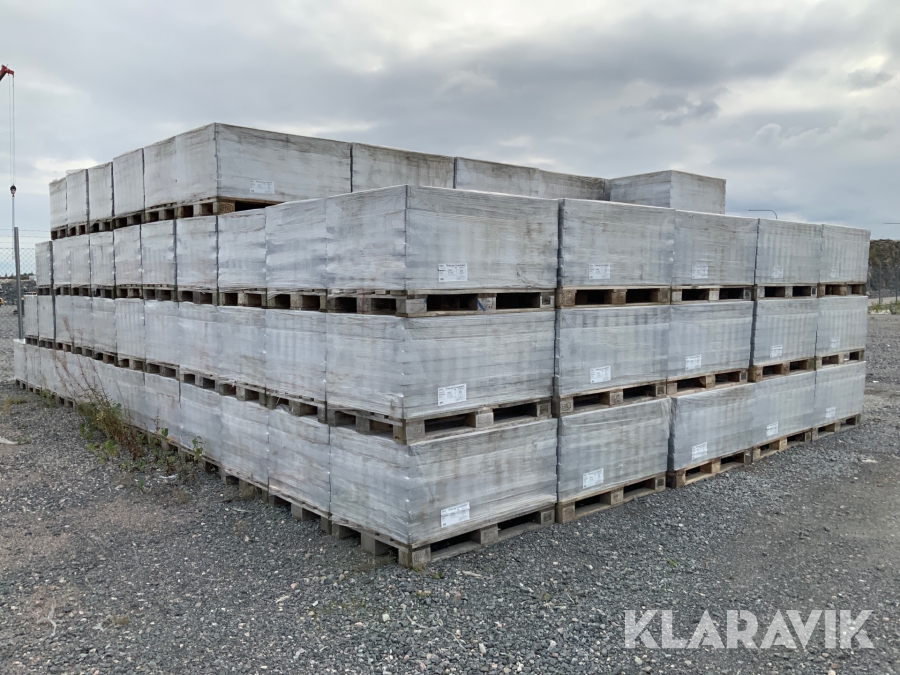 Betong markplatta Starka Villa Släta Ljusgrå 600x400x60 195st pallar