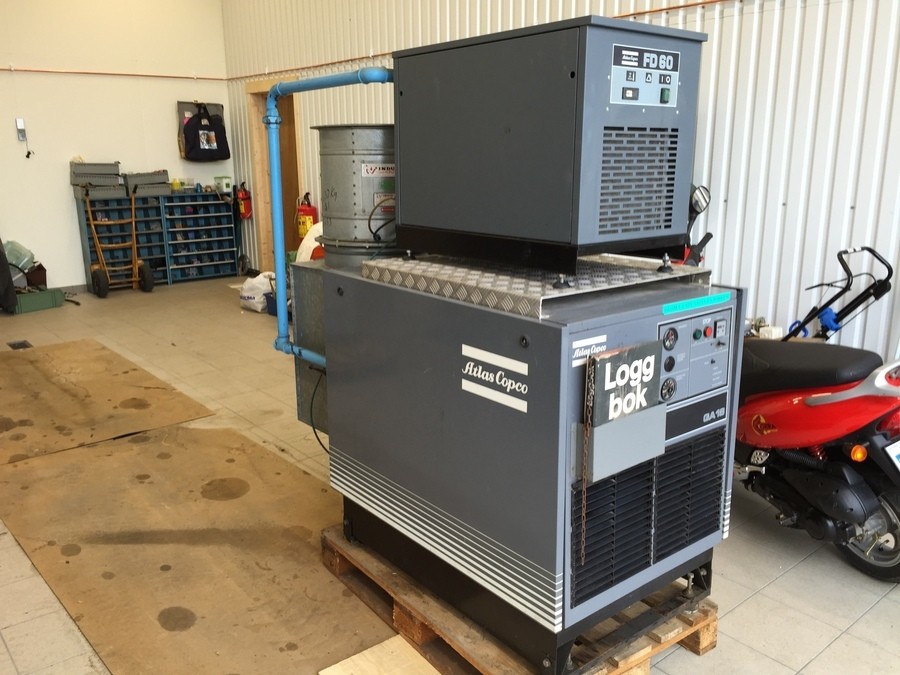 Skruvkompressor med kyltork