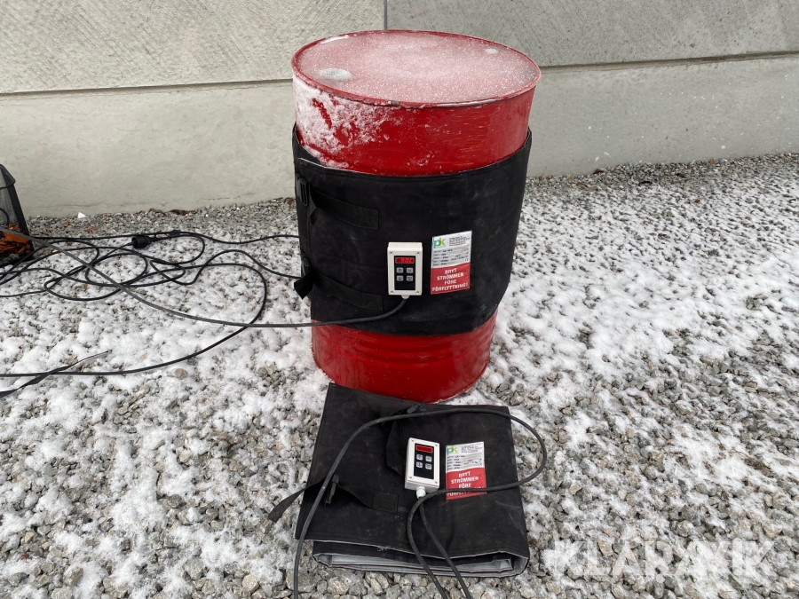Fatvärmare Pk för 200-liters plåtfat, upp till 90°C 2st