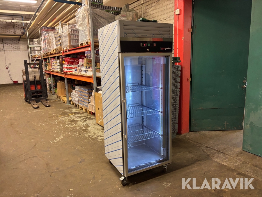 Frysskåp ggm-gastro TS600GND med 1 glasdörr