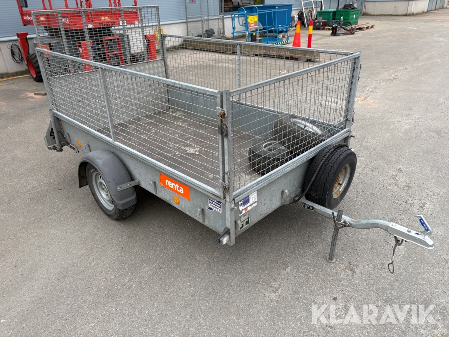 Gallerkärra med lastramp Ifor Williams