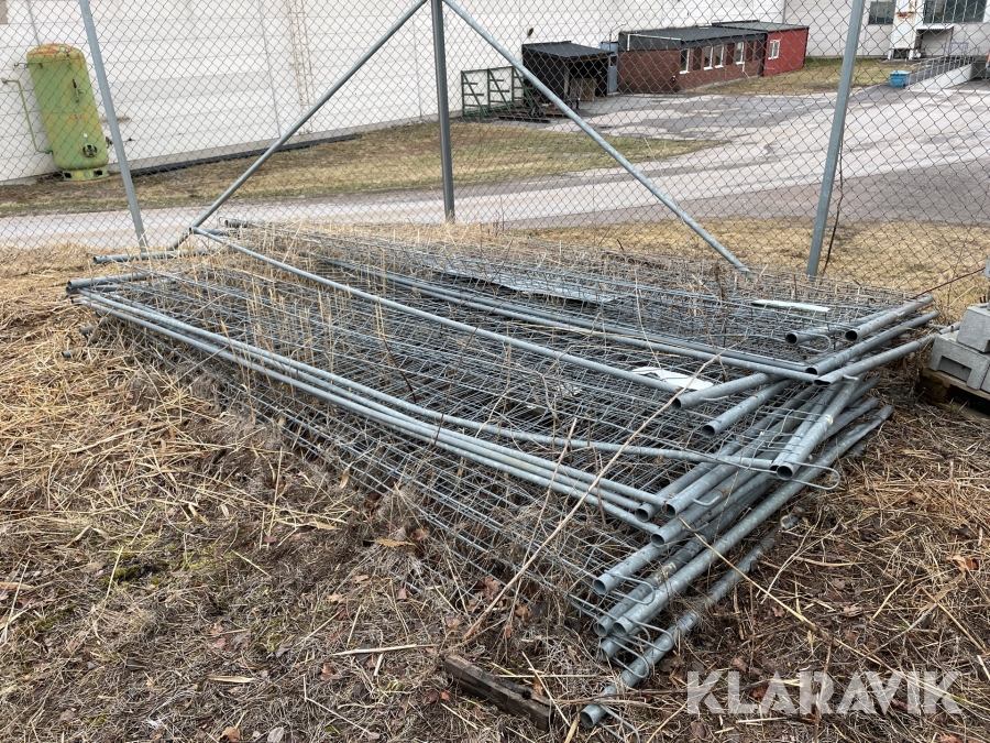 Byggstaket med fötter Tuvan-Stängsel 15st