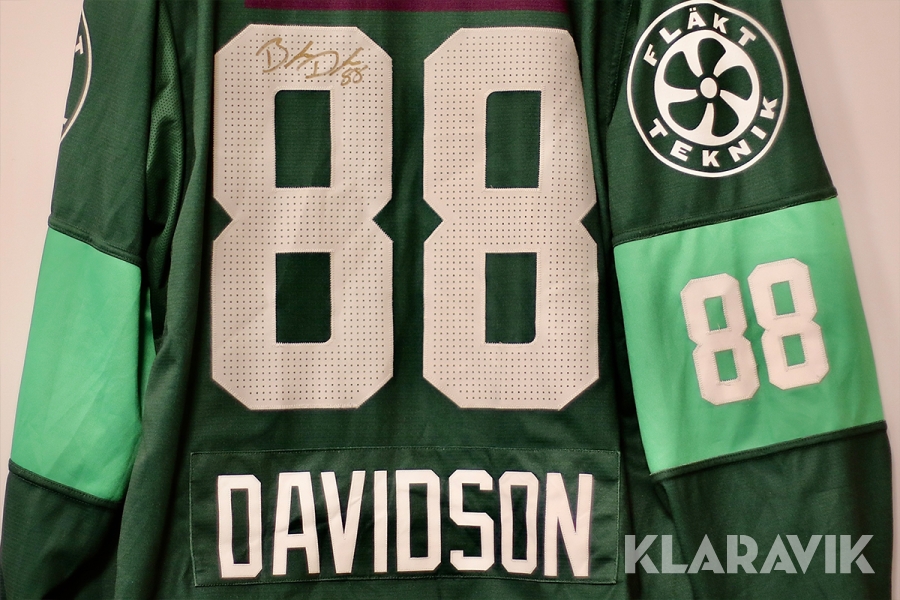 Brandon Davidson #88 i Färjestad BK - använd matchtröja 2022/23