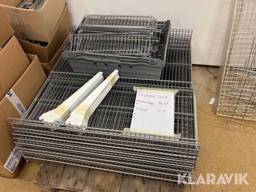 Hyllplan till butiksinredning ca 20st