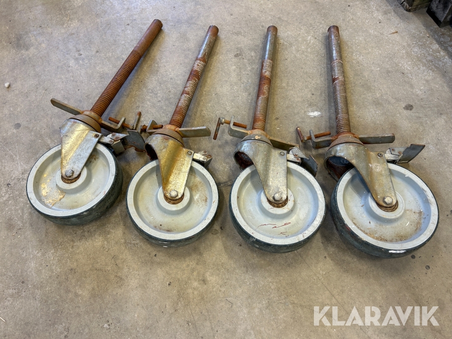 Hjul för HAKI ställning - 4 st