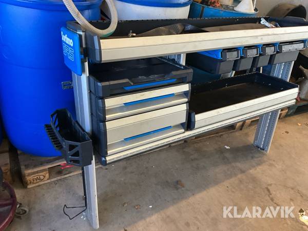 Bilinredning Sortimo SR5 hyllsystem