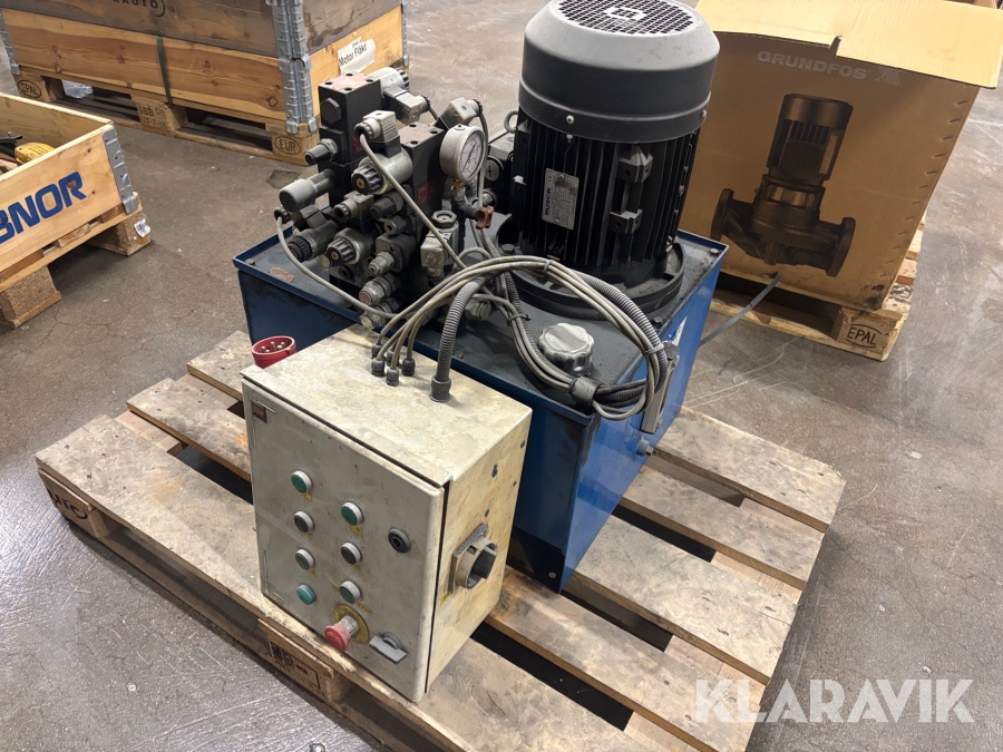 Hydraulaggregat HN Hydraulik med styrskåp