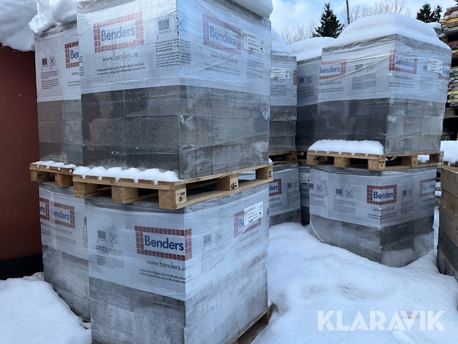 Betonghålsten Benders 390x150x167mm Grå