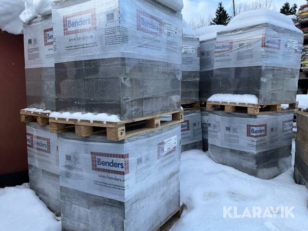 Betonghålsten Benders 390x150x167mm Grå