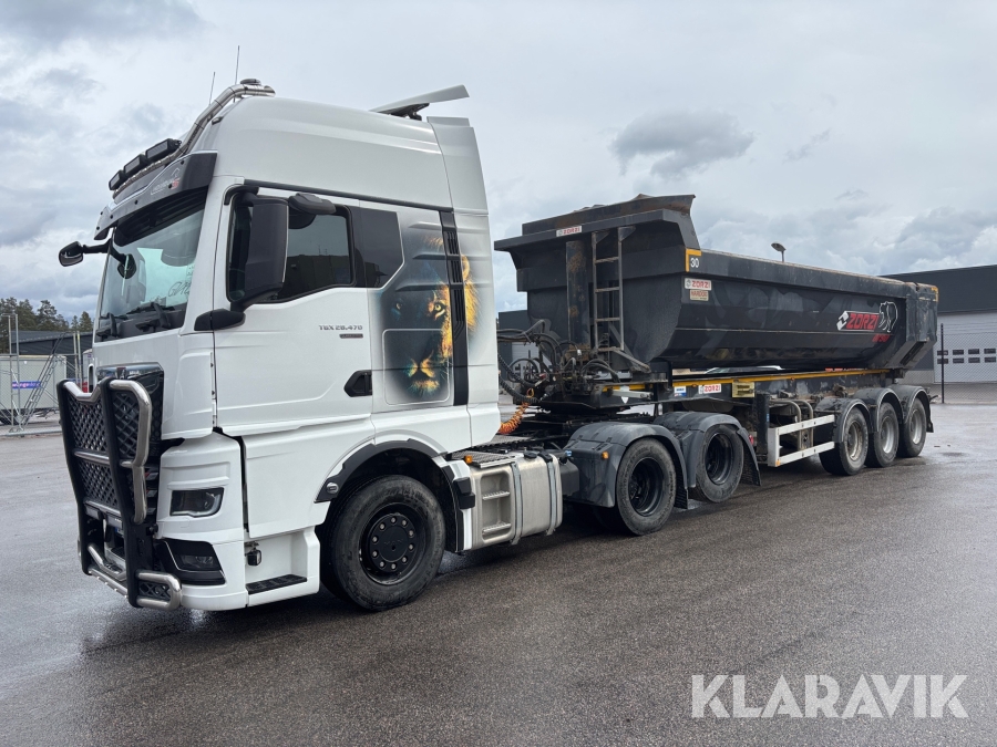 Dragbil MAN TGX 28.4706X2 Individual med tipptrailer