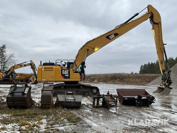 Långgrävare CAT 330 FLN med grävsystem Leica & många redskap