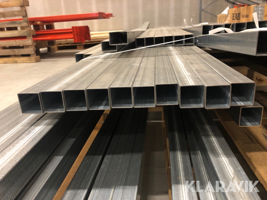 Parti med Fyrkantsrör (stål)  Nya 