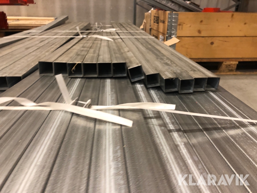 Parti med Fyrkantsrör (stål)  Nya 