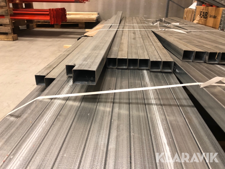 Parti med Fyrkantsrör (stål)  Nya 