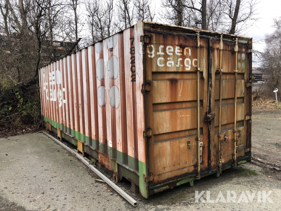 Container med ben 7,8 m lång