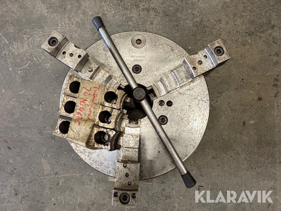 3-backschuck Skand Chuckfabriken Tyringe med extra backar