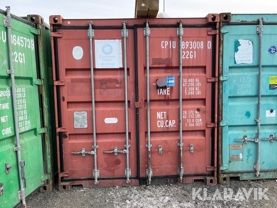 Container 20 fots isolerad