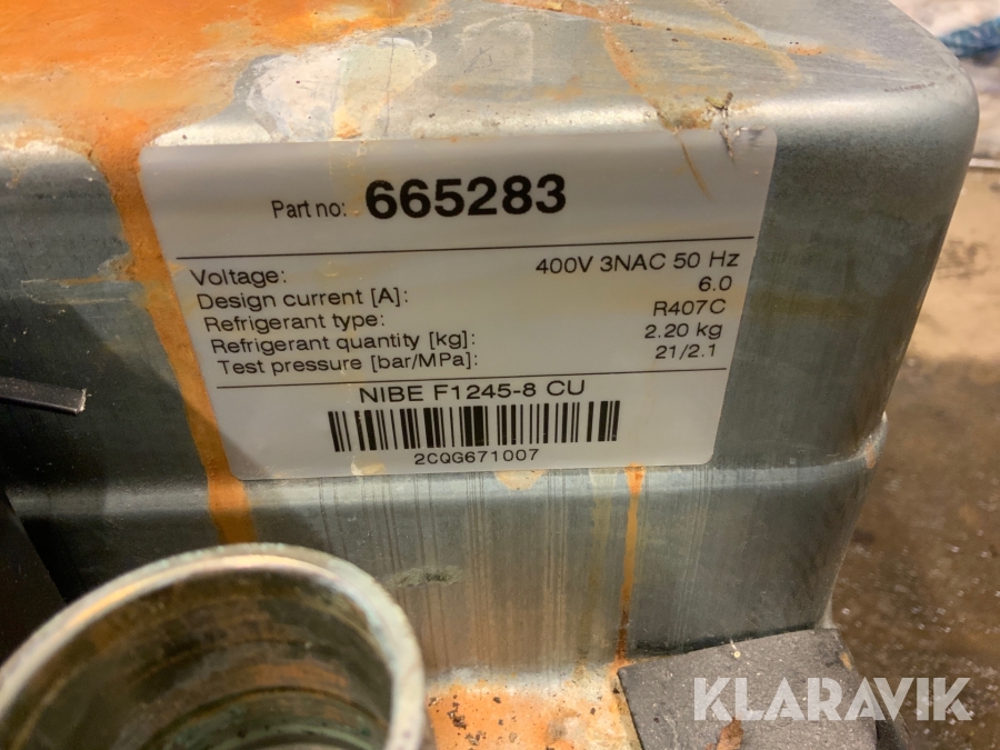 Kylmodul till Nibe 12458, Eskilstuna, Klaravik auktioner