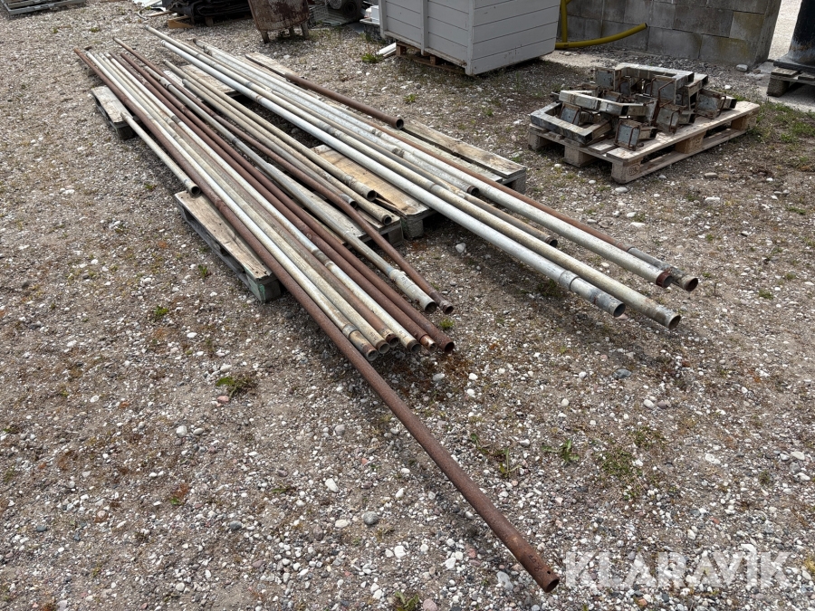 Foderbordsrör/nackbommar med fästen Bygglant 60mm & 50mm