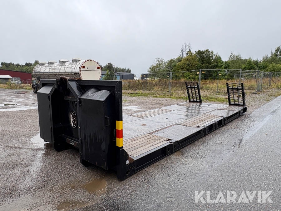 Maskinflak Cargomecan 25t med hjulfickor