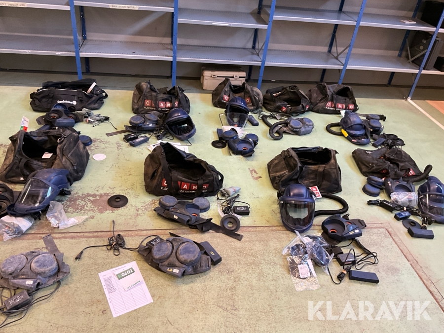 Friskluftsmasker batteridrivna 11st Sundström SR 500