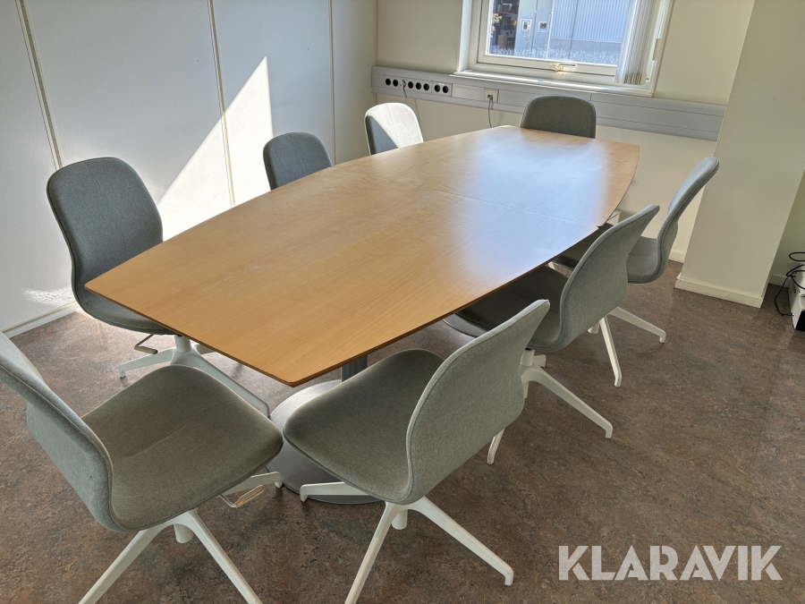 Konferensmöbler bord , 8st stolar Långfjäll Ikea