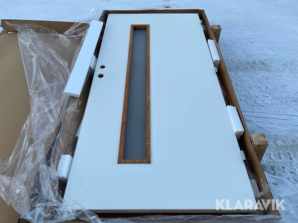 Ytterdörr Polardörren Stripe vit 10x21